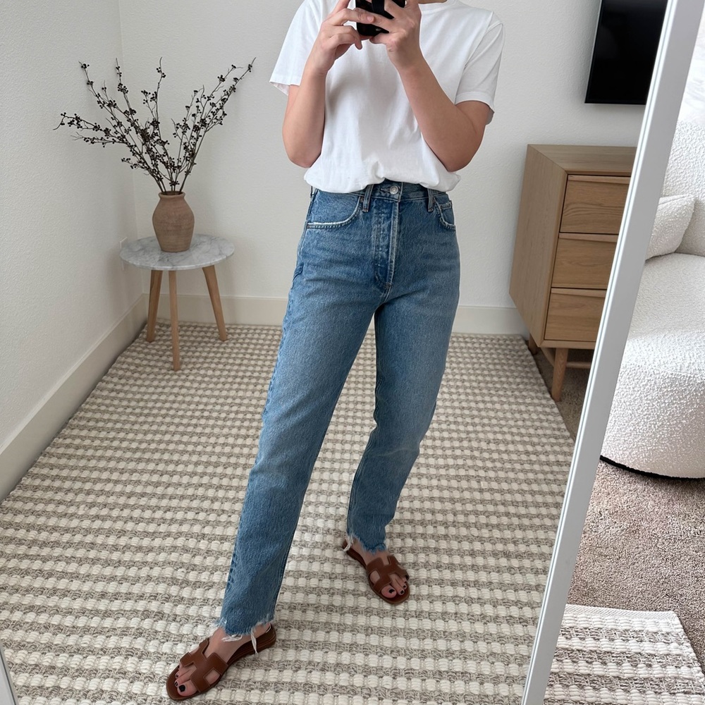 Agolde Blue High Rise Women Jeans